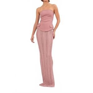 NEW NONCHALANT LABEL lilia maxi skirt in mauve